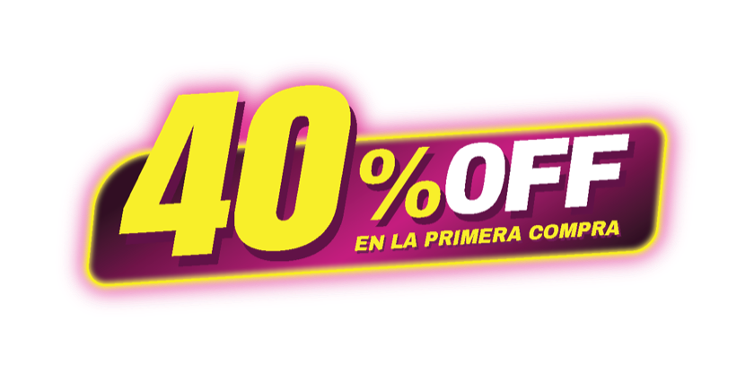 40% OFF en la primera compra